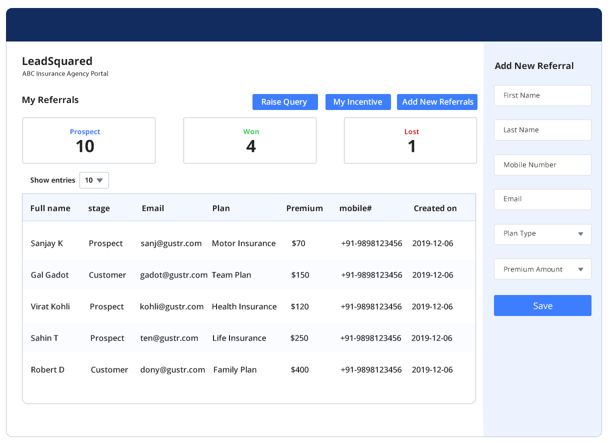Insurance Agent CRM Software